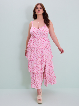 Rose Floral Maxi Dress - ARULA - 