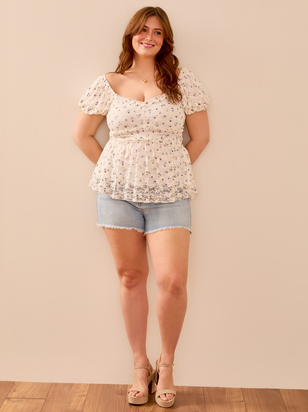 Marley Mid-Rise Denim Shorts - ARULA - 