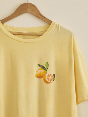Positano Fruit Stand Oversized Tee - ARULA