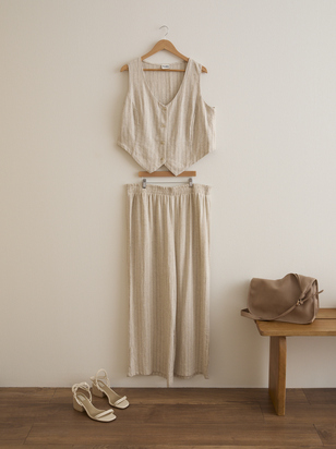 Brayden Stripe Linen Pant - ARULA