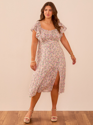 Sarah Floral Midi Dress - ARULA - 