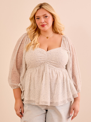 Brynnlee Peplum Top - ARULA