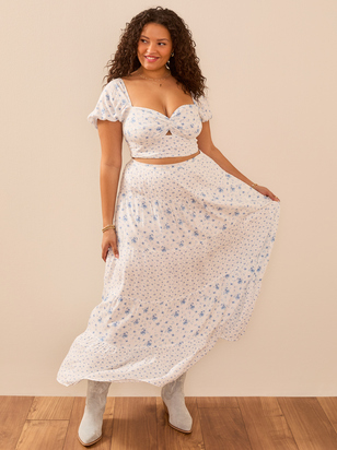 Maia Floral Crop Top - ARULA