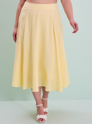 Grace Linen Midi Skirt - ARULA