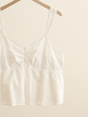 Carley Eyelet Tank - ARULA